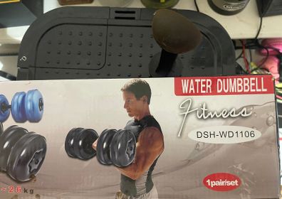 Water Dumbbells up to 8Kg each.
