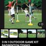 Badminton & Volleyball garden set Image 3