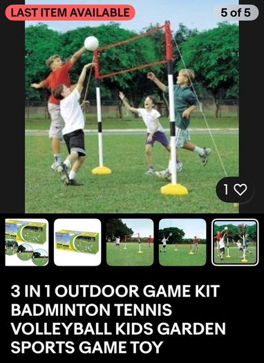 Badminton & Volleyball garden set