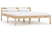 Bed Frame Solid Pine Wood 140x200 cm