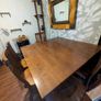 Table pure wood oak heavy+ chairs Image 6