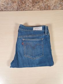 womens LEVI's San Francisco slight curve skinny dark blue denim jeans Size 6 W 28 L 30 zip fly