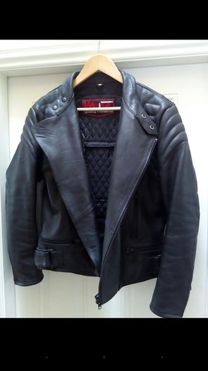 Weise leather motorcycle jacket