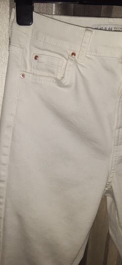 High Waist White Jeans