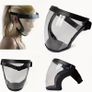 Full-Face Transparent Protection Mask with Adjustable Buckle - Reusable and Heat-Resistant Facial Shield for Safety in Work, Out Image 2