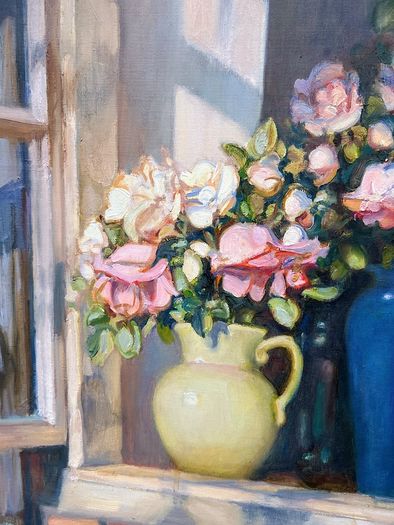 Oil painting by latvian artist Valery Baida 91x71cm