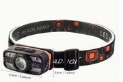 Super Rechargeable Outdoor LED Headlights, 6 Lighting Modes COB Rechargeable Head Mounted Lights, IPX7night Fishing Headlights