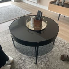 Glass coffee table