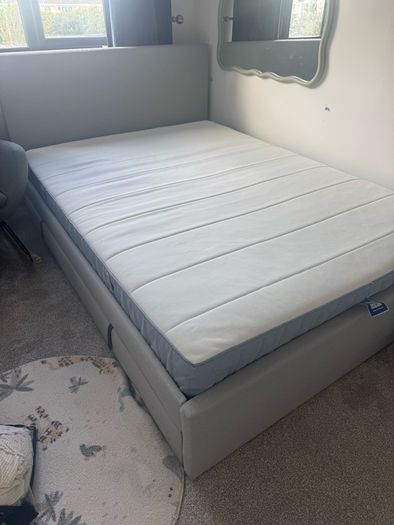 double storage bed and mattress