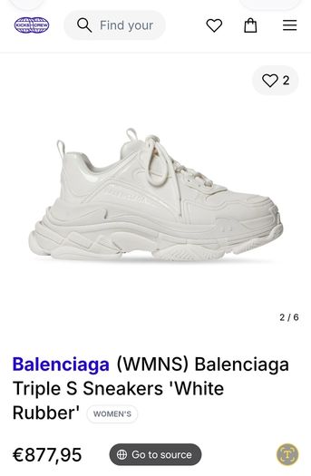 Balenciaga triple s monoblock rubber