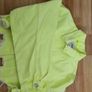 Zara Cropped Lime Denim Jacket Size M Image 2