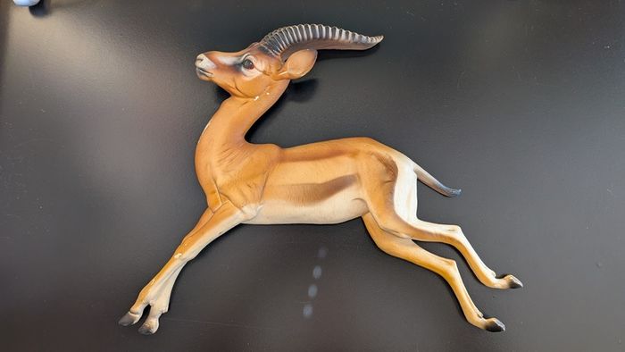 Rare Bossons Fraser Art Leaping Gazelle Wall Plaque 1970s Vintage