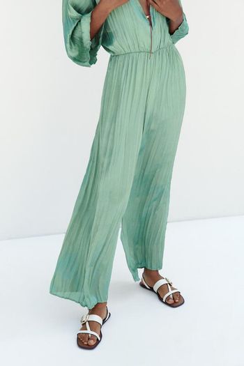 Zara Full Length Wrinkle Effect Jumpsuit