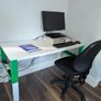 IKEA PAHL Adjustable Desk - Discontinued wider 129cm x 58cm Size Image 3