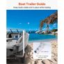 Boat Trailer Guide, 1219.2mm Adjustable Design Trailer Guide Poles, 2PCS High-Hardness Steel Trailer Guide-Ons, Image 4