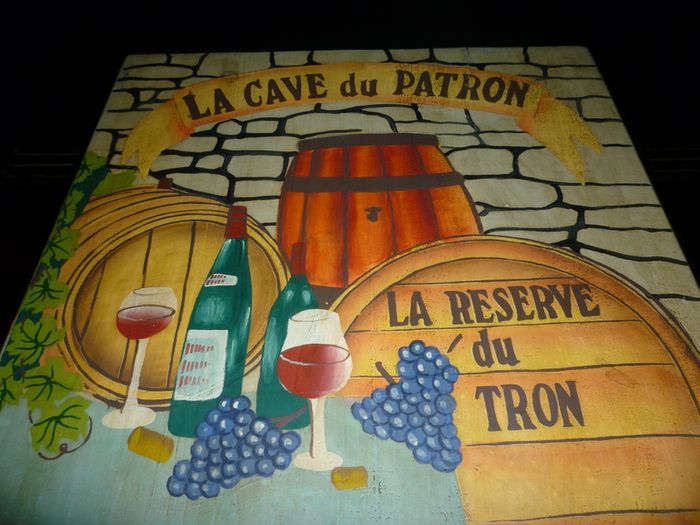Wine rack Wooden Storage Box Crate Hand Painted. Vintage
