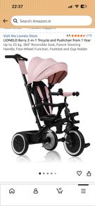 Lionelo trike rose pink & black
