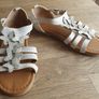 New Beautiful H&M Suede & Leather Butterfly Sandals UK 10 Image 9