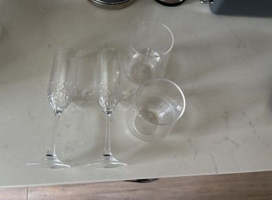 Durable unbreakable glasses useful for a boat or camping