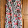 Oasis sage and coral dress Image 2