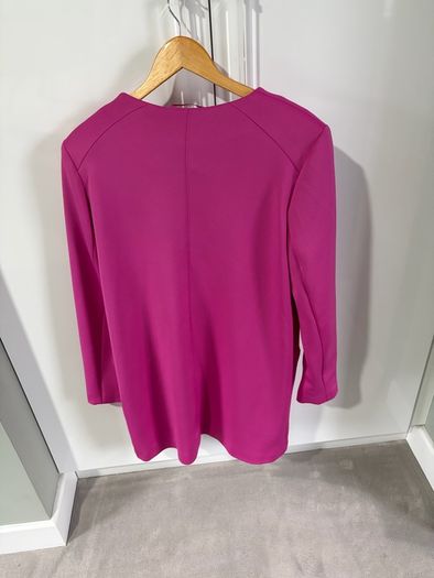 Fuscia pink zip coat