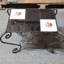 Vintage Wrought Iron Coffee Table / Garden Plant Stand Image 2