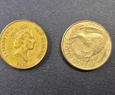New Zealand and Cayman Islands coins