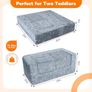 Kids Sofa Bed Toddler Armchair Couch, Glow Dinosaur Image 3