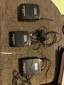 Sennheiser EW 100 G2 Professional Wireless Microphone System 2 Bodypack Transmitters and 1 Receiver