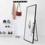Full Length Mirror 140x40cm Free Standing, Hanging or Leaning, Large Floor Mirror with Black Aluminum Alloy Frame for Living Room or Bedroom Image 4