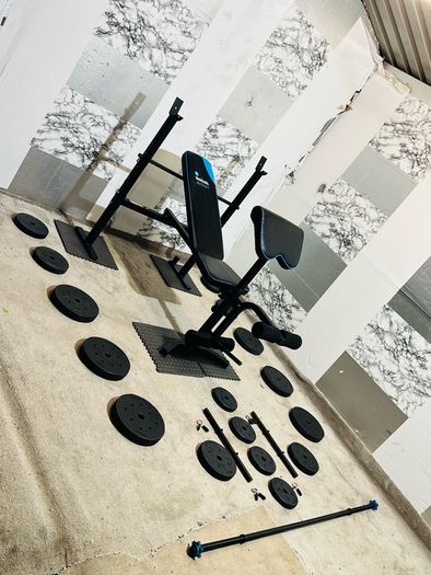 Multi Function Weight Bench Weights Barbell Dumbbells