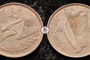 [#2167] - Ireland 1937 | Irish 1/4d | Farthing | Woodcock | KM.1 | High Grade