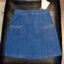 VILA Dark Blue Denim Mini Skirt BNWT Size Uk 6/XS Image 3