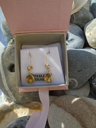 Citrine/Silver earrings,Gemstone earrings,Gift.November birthstonerrings,Drop earrings