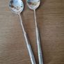 Silver Plated Salad Serving Spoons Image 4