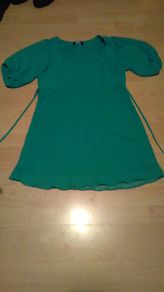 Green double layer top BNWOT Size 14