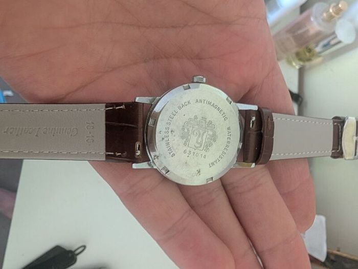 Alton men's wristwatch with mechanical hand winding.
