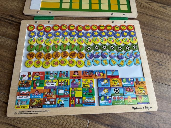 mellisa and dough magnetic responsibly kids chart 40x30cm