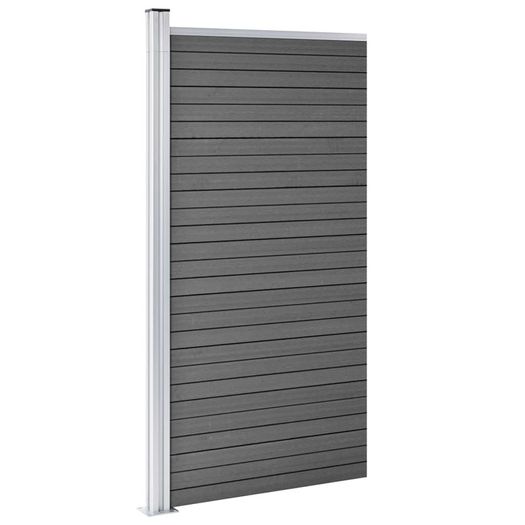 Fence Panel WPC 95x186 cm Black