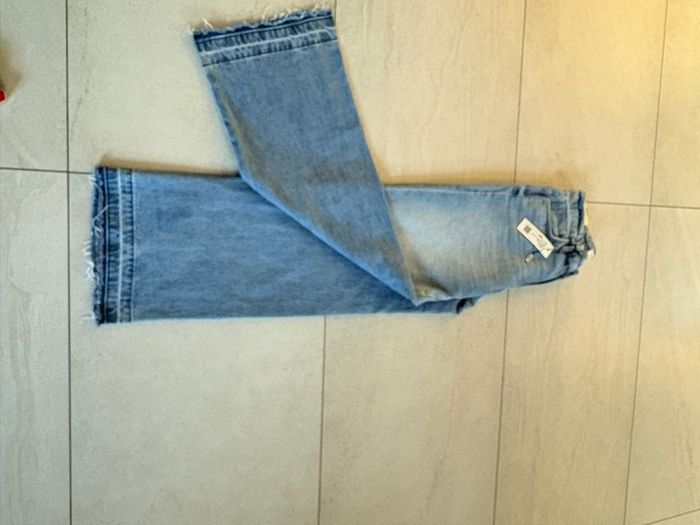 Luxury designer LAgence ladies blue denim wide leg jeans BRAND NEW