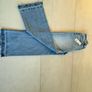 Luxury designer LAgence ladies blue denim wide leg jeans BRAND NEW Image 7