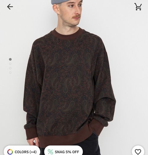 Carhartt paisley sweatshirt