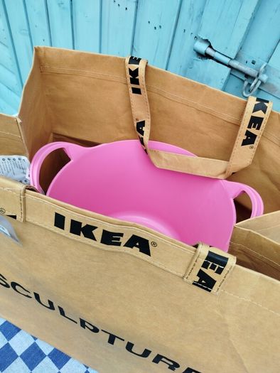 Virgil Abloh Sculpture IKEA Bag