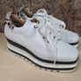 Womens Marco Moreo Platform Trainers Runners Shoes White Leopard Fur Size Uk 2 Eu 35 Womens Girls Brand New Image 2
