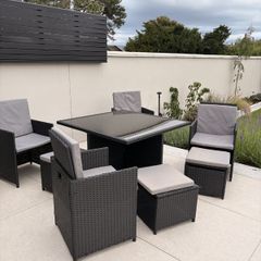 Outdoor Rattan Garden Dining