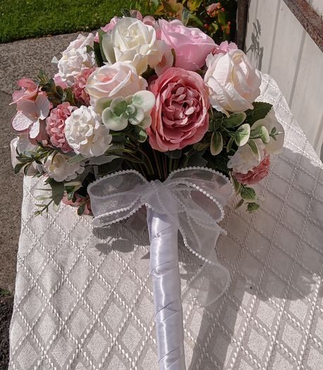 Wedding Bouquet in Pink and White