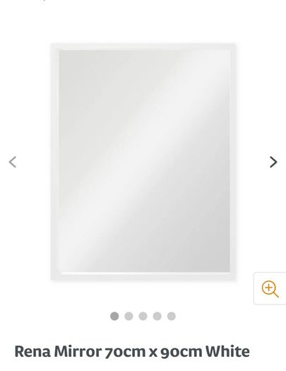 Woodies mirror white 70 x 90 cm new
