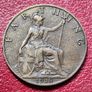 1918 George V Farthing coin Two Tone Image 2