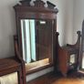Antique walnut 3 mirrored Dressing table Image 5