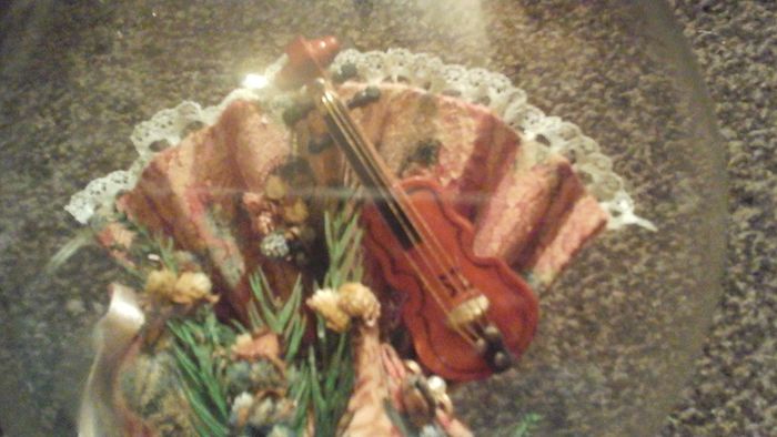 Vintage glass globe ornament